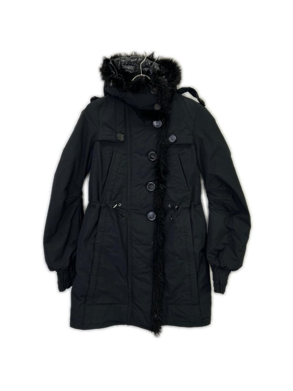 Moncler Haven Down Coat with Fur 0